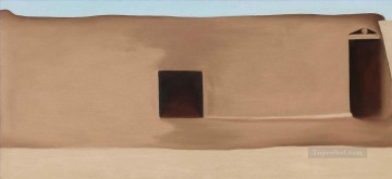 350 人の有名アーティストによるアート作品 Painting - ジョージア・オキーフ・イン・ザ・パティオ no iv ジョージア・オキーフ アメリカのモダニズム 精密主義
